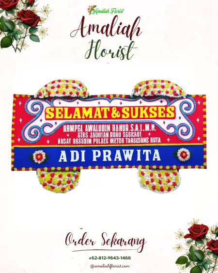 Papan Bunga Ucapan Selamat Saludan