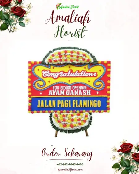 Sewa Papan Bunga Saludan